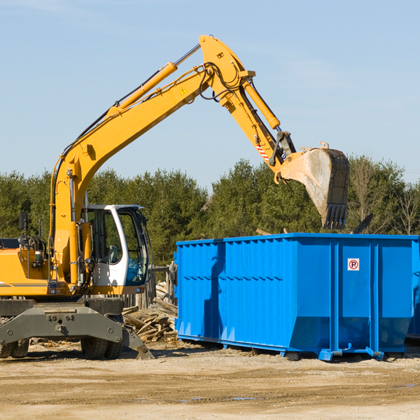 what size residential dumpster rentals are available in East Salem PA